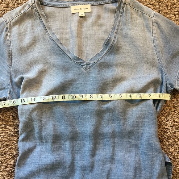 Cloth & Stone Anthropologie Medium 100% Lyocell dress smocked back - Picture 10 of 15